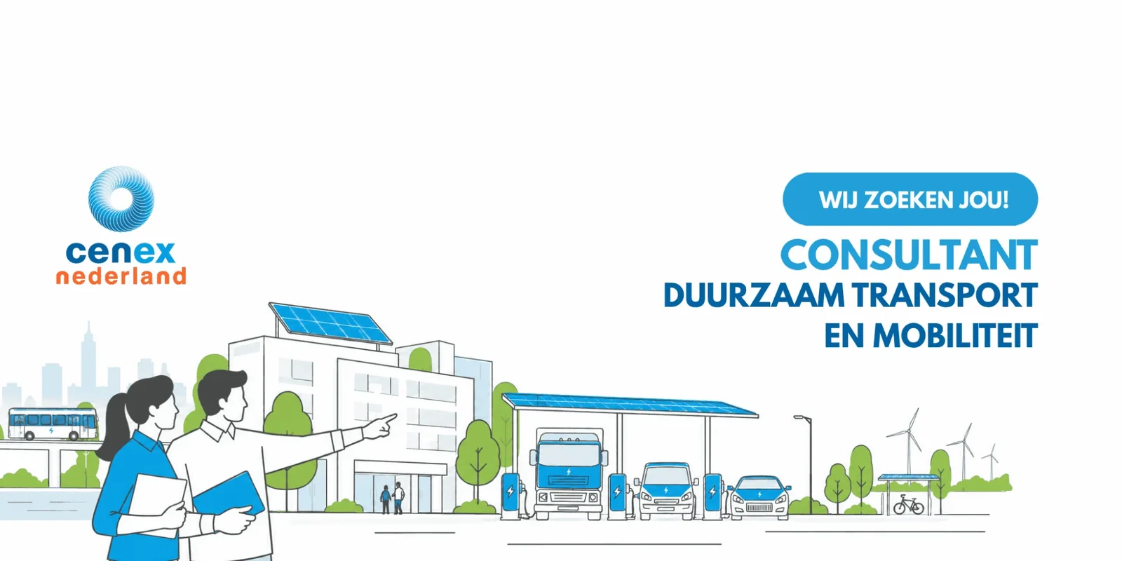 Cenex Nederland zoekt een Consultant Duurzaam Transport en Mobiliteit